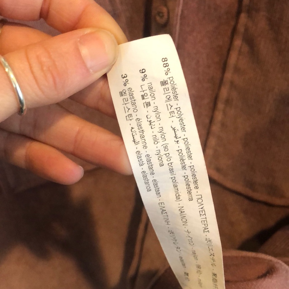 Zara Oversized Textured Button Down - image 4